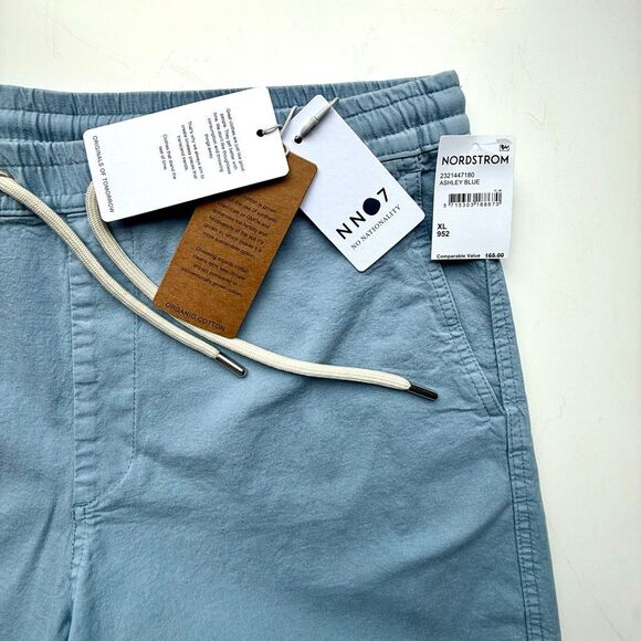 NWT NN07 “Gregor” twill shorts in light blue Size XL - Picture 6 of 10
